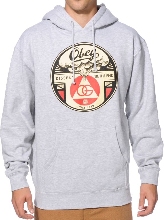 Obey dissent til the end hoodie discount