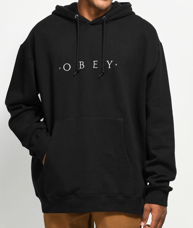 Obey black sweatshirt clearance