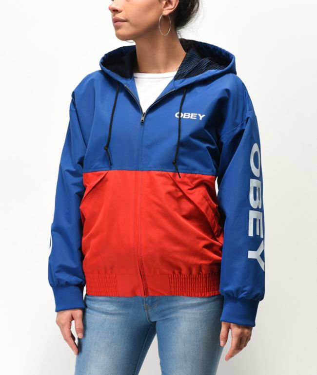 Levi's red white and blue windbreaker clearance