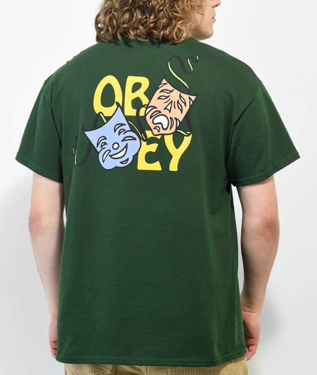 Obey Happy Tragedy camiseta verde