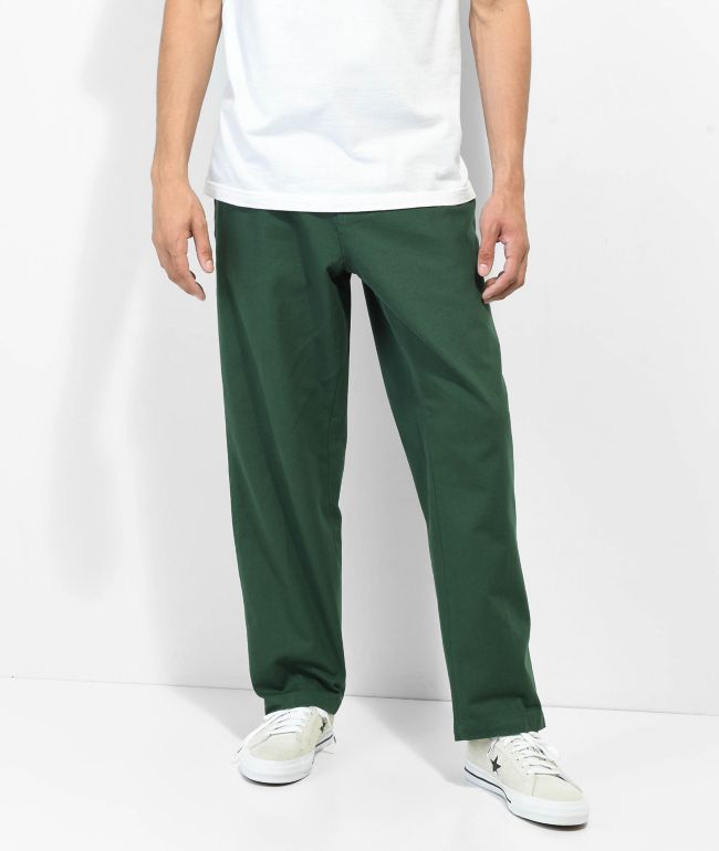 green carpenter pants