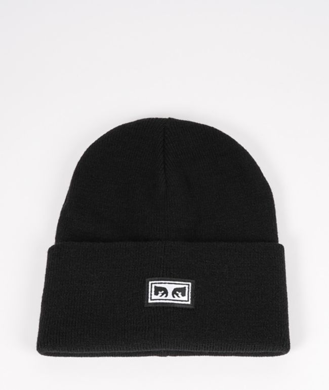 Obey Icon Eyes Black Beanie | Zumiez.ca