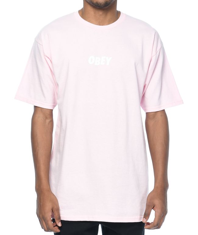 Pink obey shirt Clearance