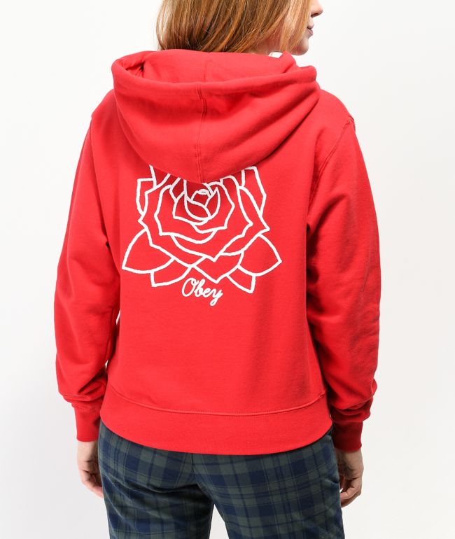 Obey Mira Mosa Red Hoodie | Zumiez.ca