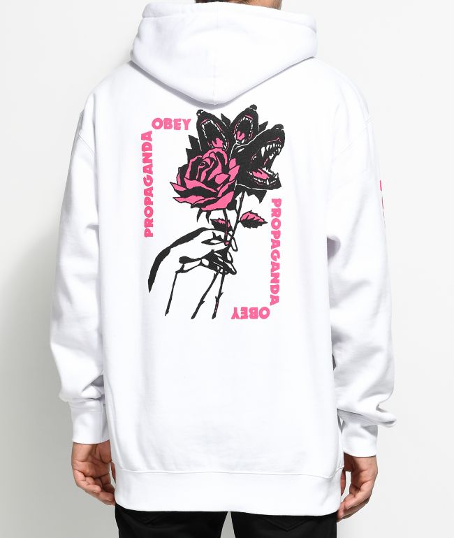 Obey Modern Lovers White Pullover Hoodie