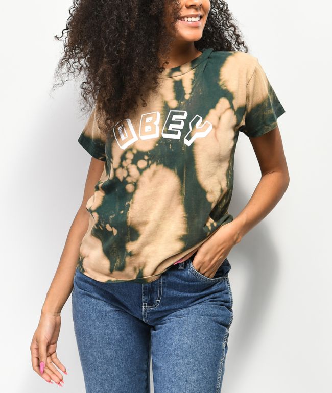 green shirt bleached