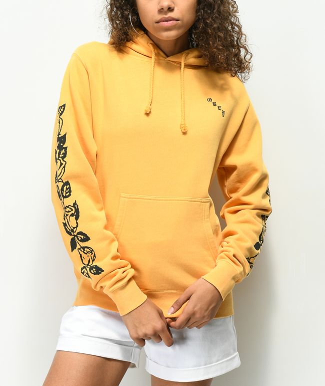 Obey olde rose hoodie cheap