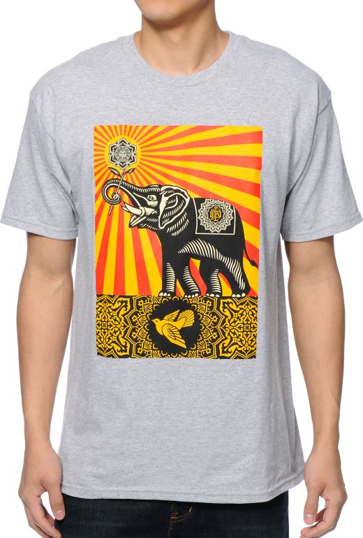Obey elephant shirt Clearance