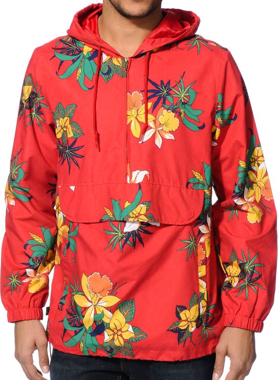 floral windbreaker