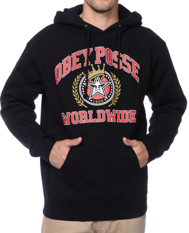 obey posse hoodie