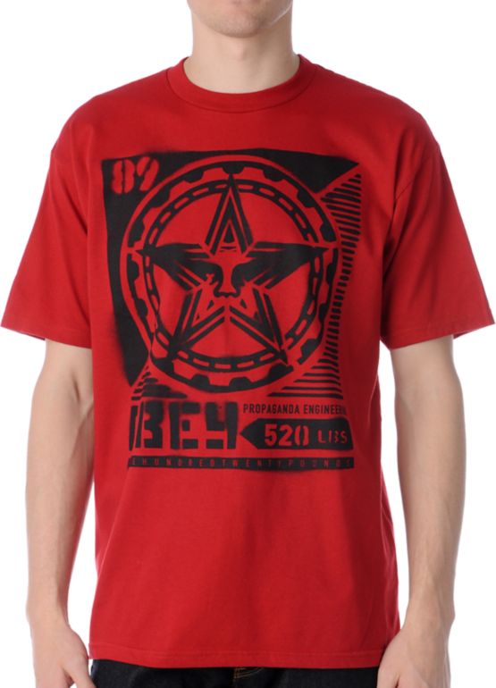 Obey Propaganda Red T-Shirt | Zumiez
