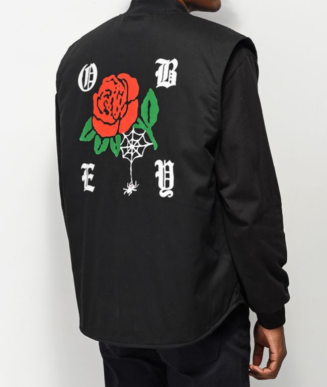 Obey Spider Rose Black Vest