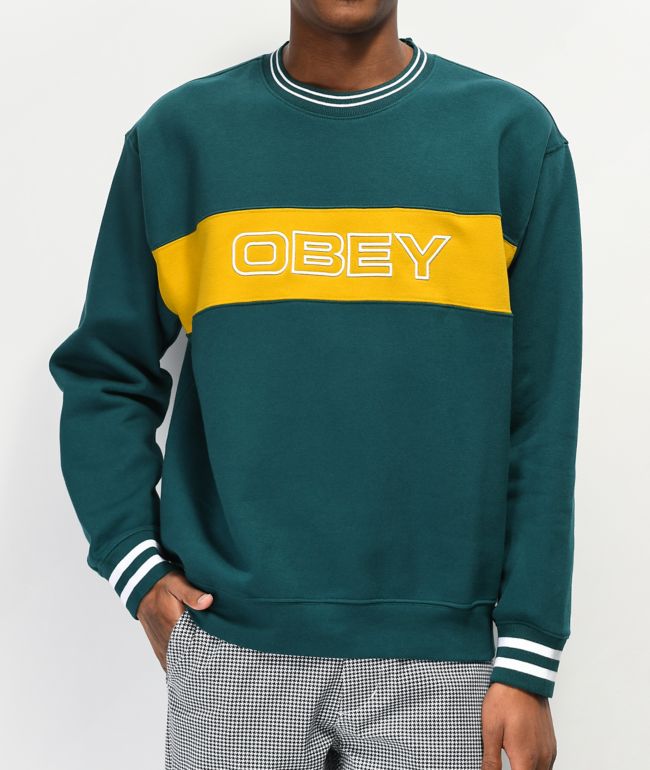 Obey green sweatshirt
