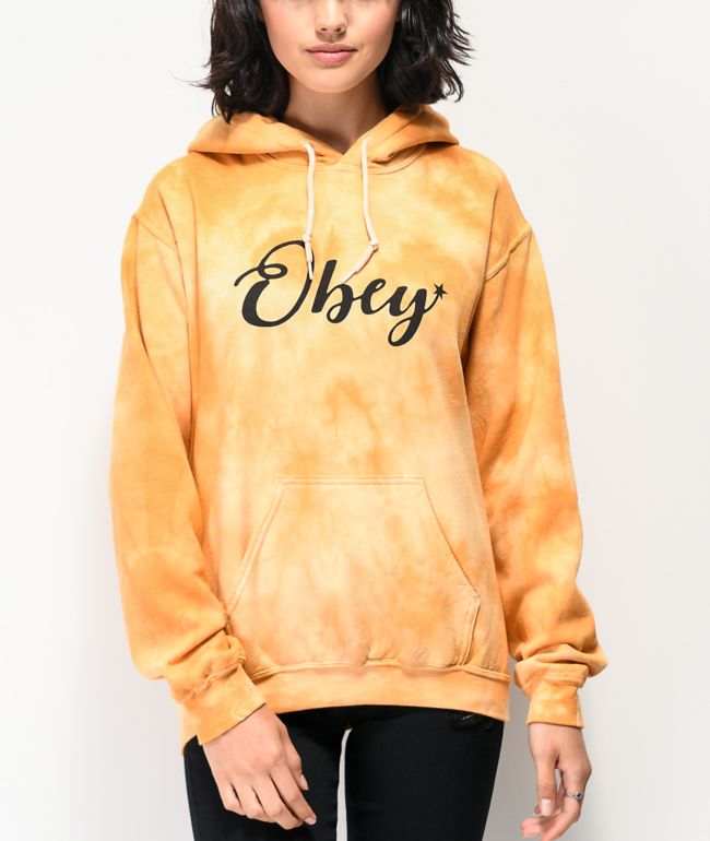 obey hoodie tie dye