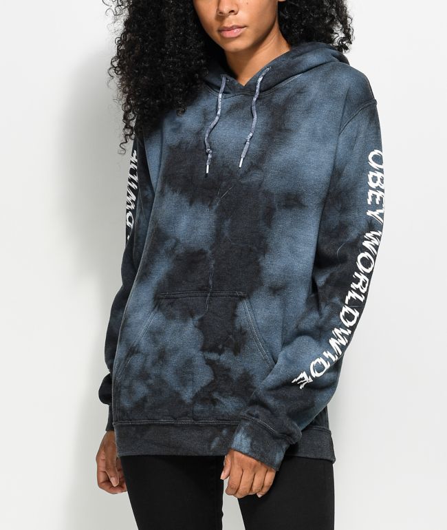obey hoodie tie dye