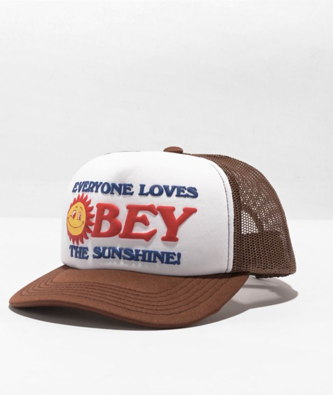 Obey Sunshine Foam Brown Trucker Hat