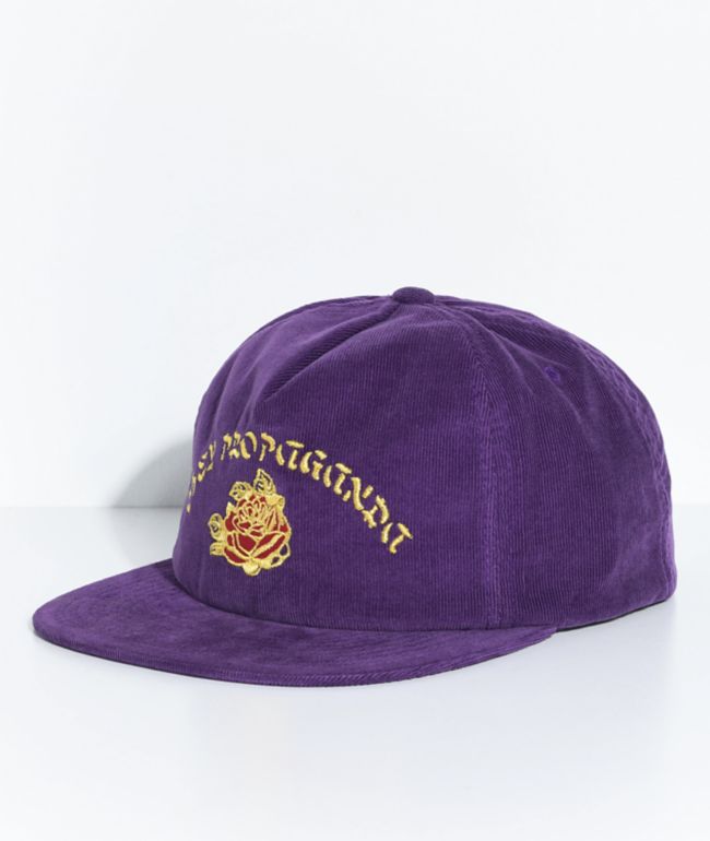 Purple corduroy hat Clearance
