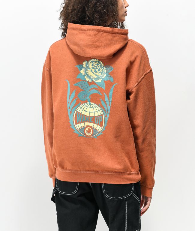 Obey Wake Up Ginger Hoodie