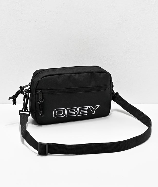 Obey Wasted Black Crossbody Bag