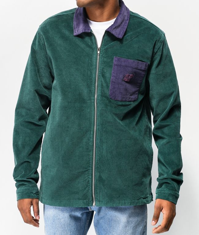 Odd Future Colorblock Green Purple Corduroy Jacket Odd Future Colorblock Green Purple Corduroy Jacket