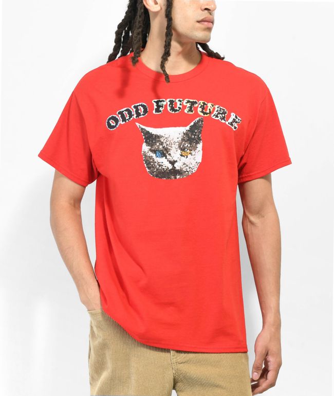 Red cat t shirt clearance