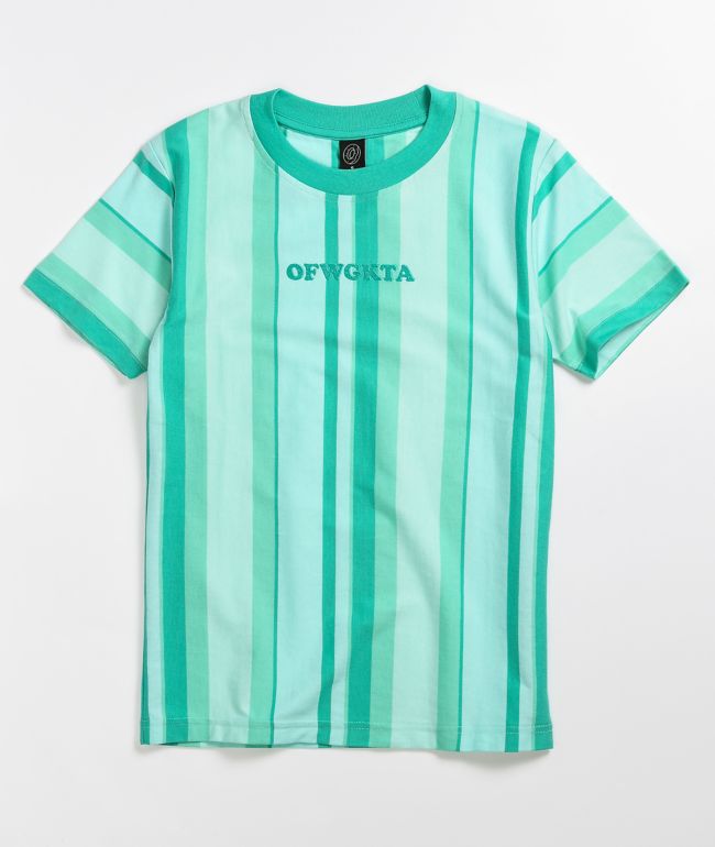 Mint green striped shirt Clearance
