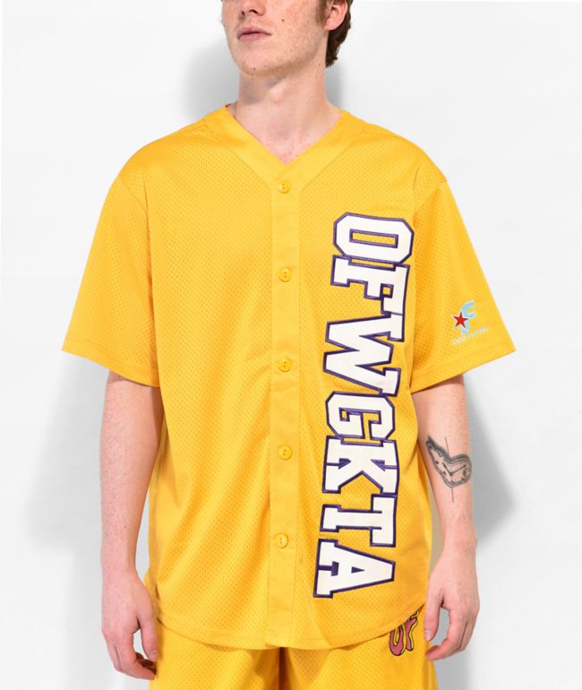 Odd Future OFWGKTA Camiseta de baloncesto amarilla