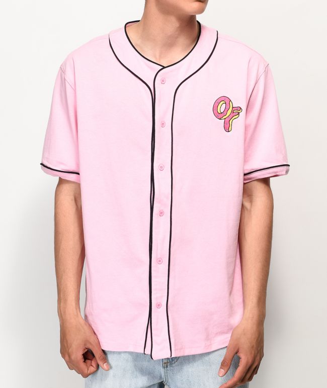 pink baseball jersey for men