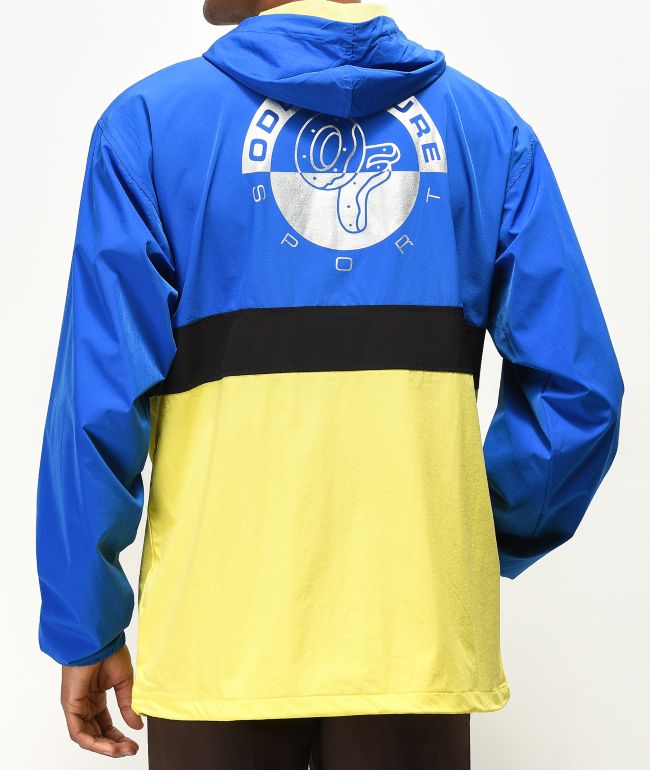 odd future jacket yellow blue pink