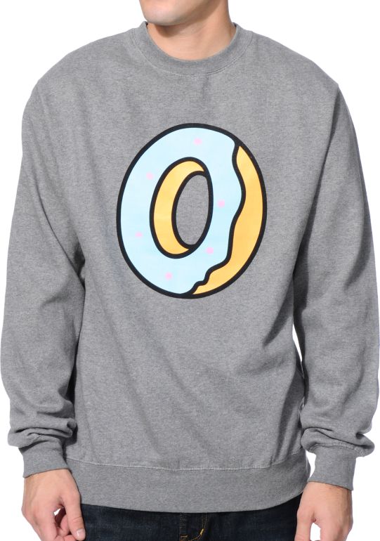 Download Odd Future Single Donut Heather Grey Crew Neck Sweatshirt ...
