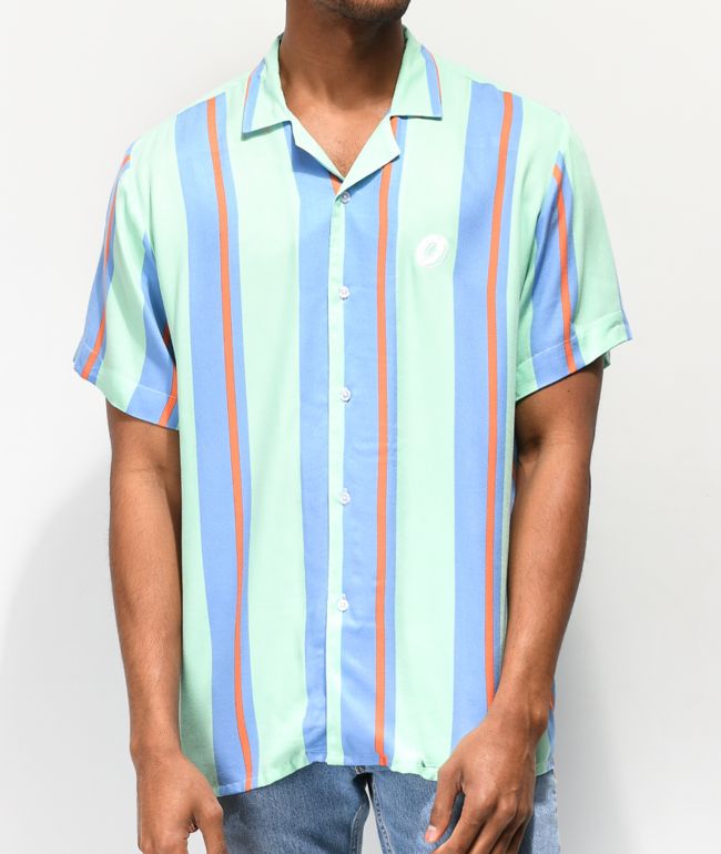 vertical striped button shirt