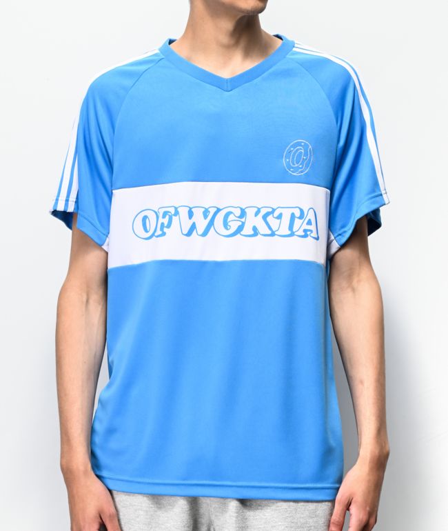 camiseta futbol azul