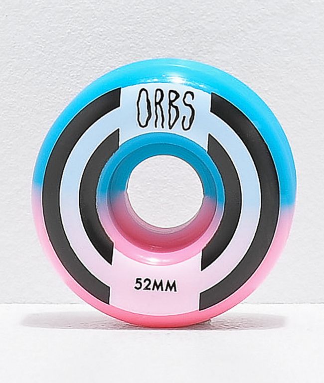 Orbs Wheels Apparitions Split 52mm 99a Pink & Blue Skateboard Wheels