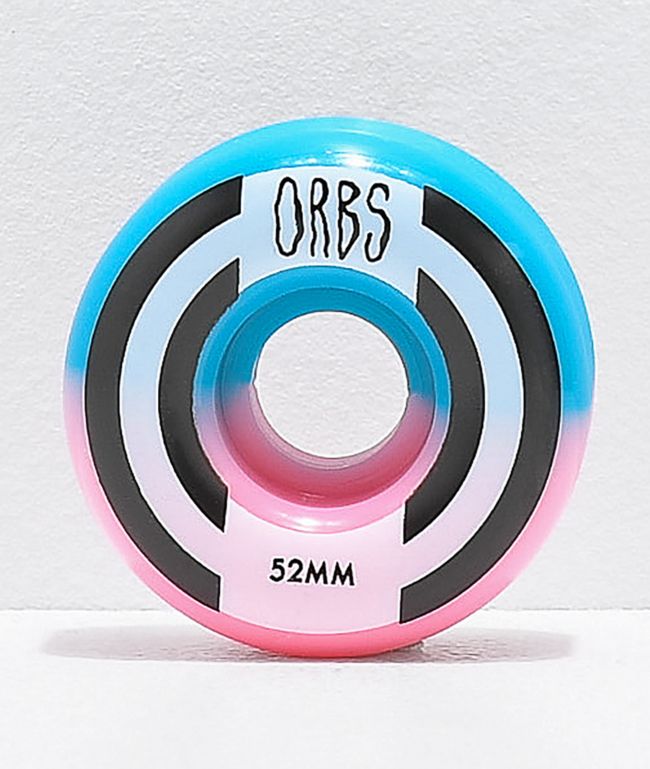 Orbs Wheels Apparitions Split 52mm 99a ruedas de skate rosas y azules