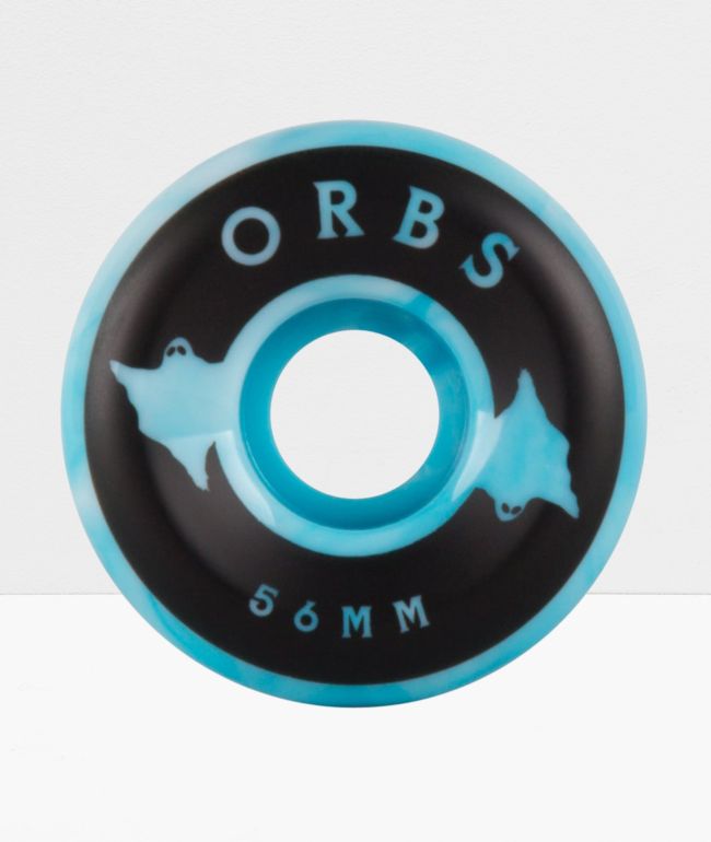 Orbs Wheels Specters Swirls 56mm 99a ruedas de skate azules y blancas