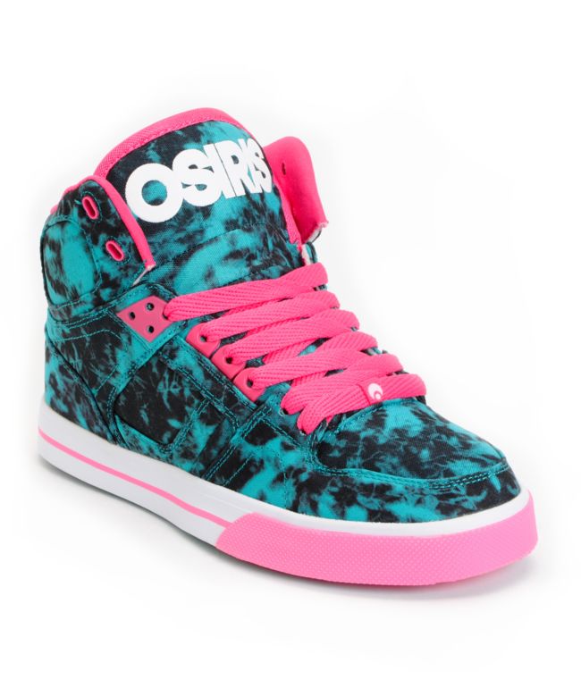 osiris shoes pink and black