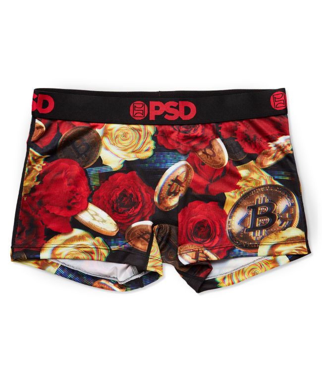 PSD Bitcoin Roses Boyshort Underwear