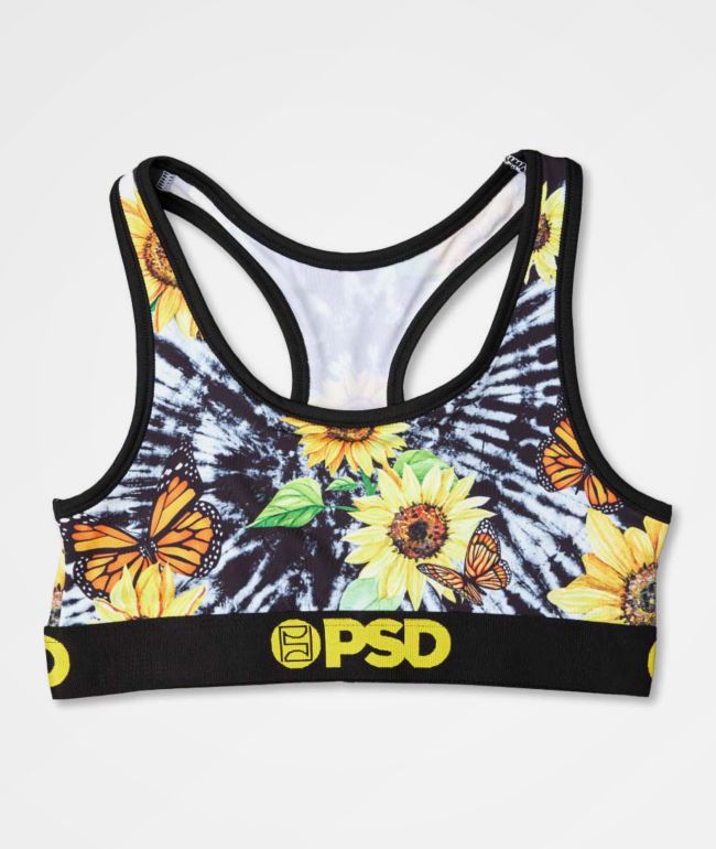 PSD Sunflower Mix Tie Dye Sports Bra