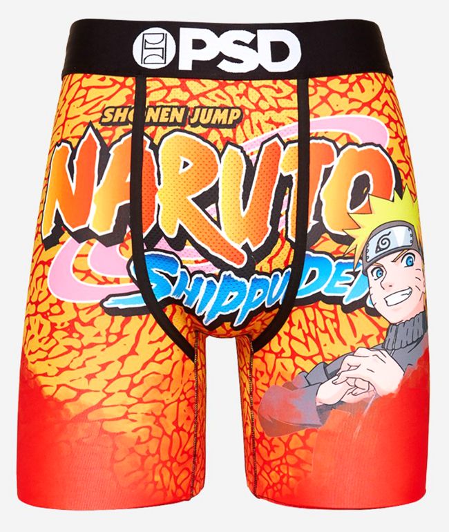 Others Anime Naruto All Mens Boxer Briefs Mens Underwear Cotton Underwear Fun Black