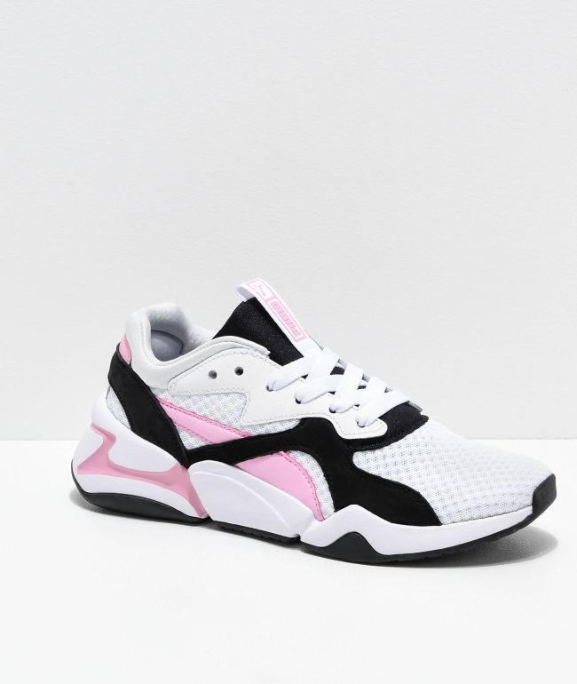 PUMA Nova 90s Bloc zapatos en blanco, rosa negro
