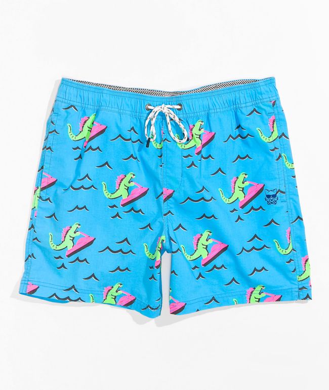 Party Pants Dino Ripper Blue Board Shorts