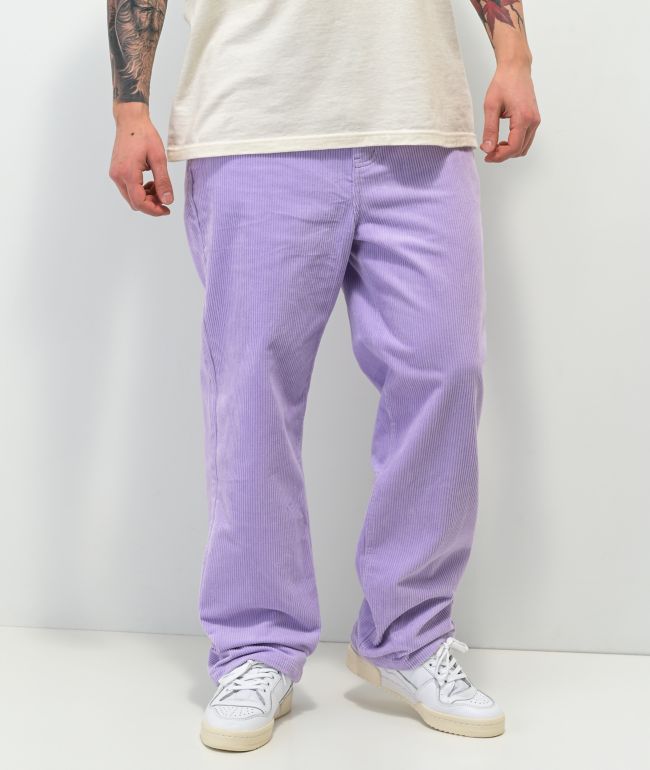 Paterson Wide Leg Lavender Corduroy Skate Pants 