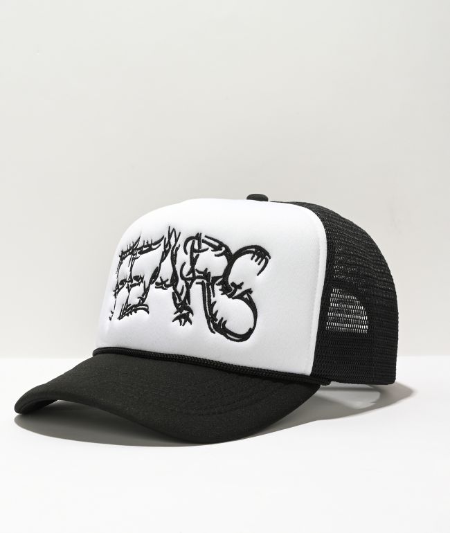 Personal Fears Barbed Black & White Trucker Hat 
