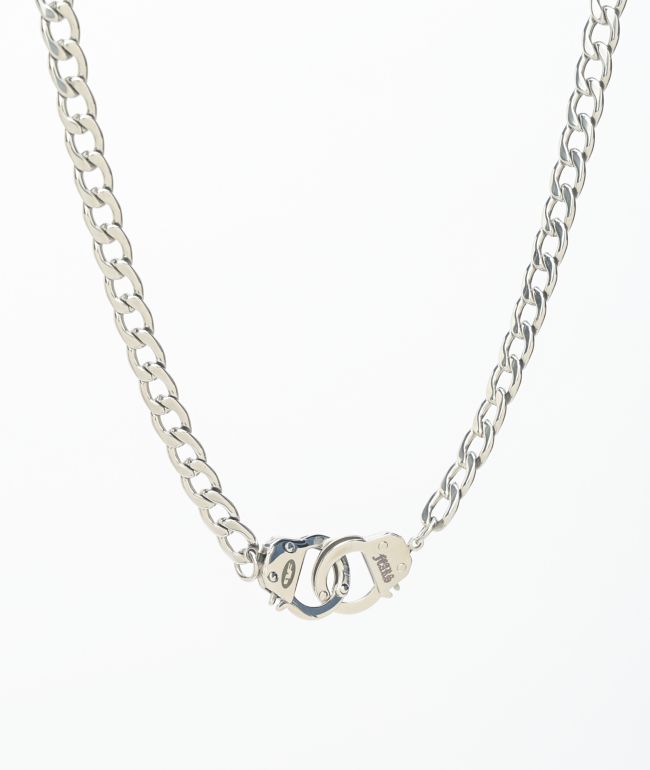 Personal Fears Handcuff Stainless Steel Chain Necklace