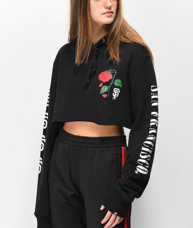 Petals u0026 Peacocks x '47 SF Giants Crop Hoodie