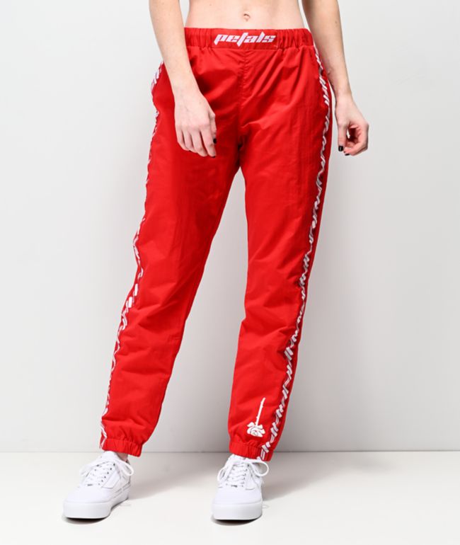 crinkle track pants