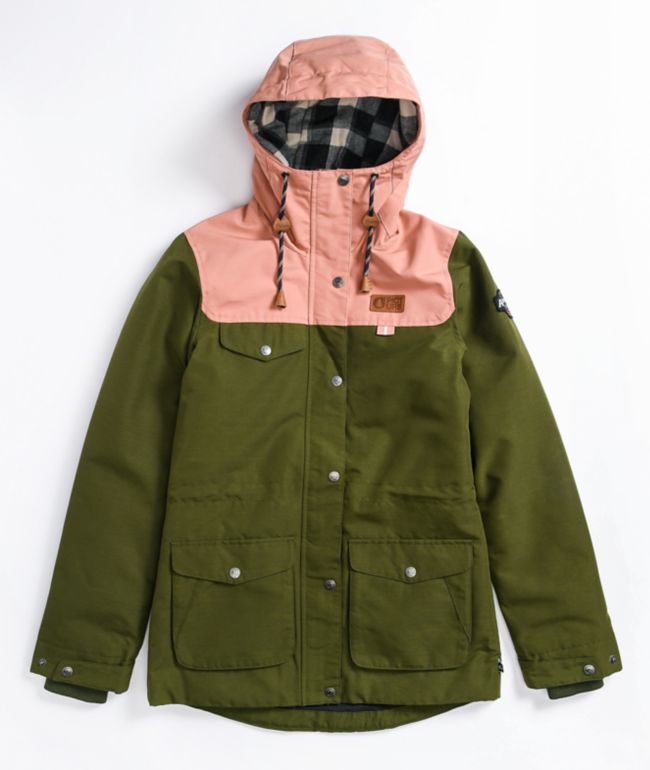 light pink snowboard jacket