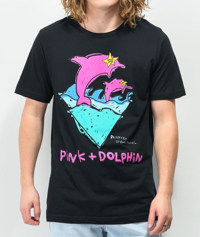 Dolphin x After School Double Black T-Shirt