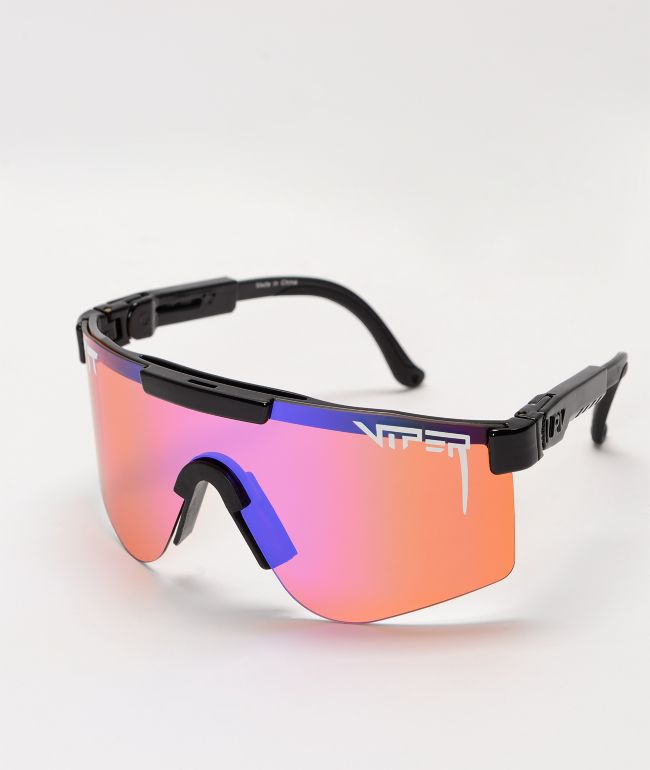 Pit Viper Mudslinger Double Wide Purple & Black Sunglasses