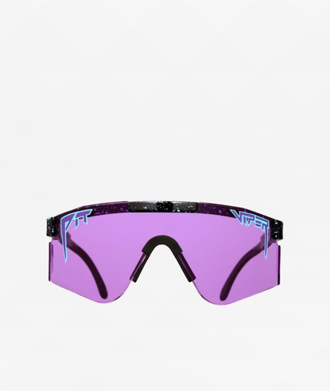 Pit Viper The Purple Reign Double Wide Black & Purple Sunglasses